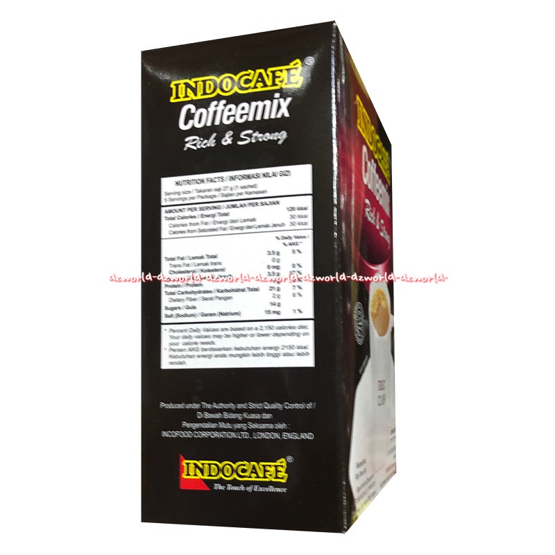 Indocafe Coffeemix 5sachet Rich &amp; Strong First Class Lebih Kuat Kopinya Kopi Indo Cafe Coffe Mix Kopi Mix Rich Strong Indo Coffee 5pcs