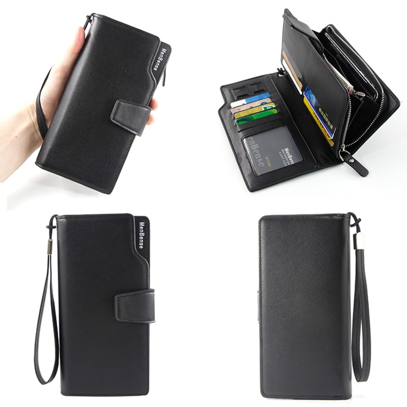 Y103 Dompet Panjang Unisex Pria Wanita Cowok Cewek Kulit Import Bogesi Strip Wallet