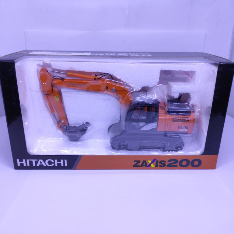 Diecast Miniatur Alat berat excavator Hitachi Zaxis ZX200 1:50 Diecast Excavator Hitachi Pajangan