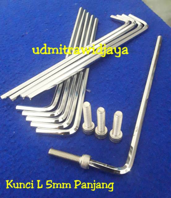 Kunci L Panjang / Hex key Long 5mm HAFU GERMANY