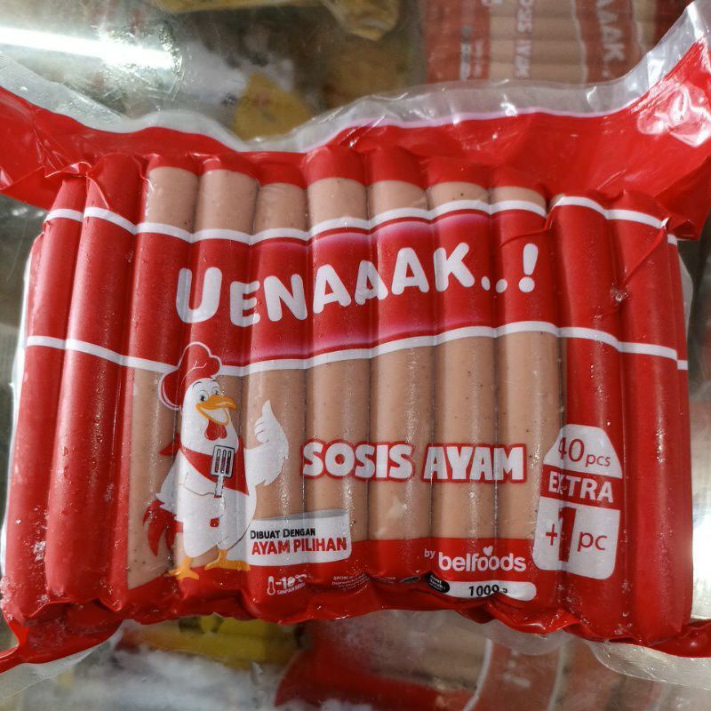 Jual Belfoods Uenaaak Sosis Ayam Gr Frozen Food Murah Makanan Beku Olahan Daging Ayam