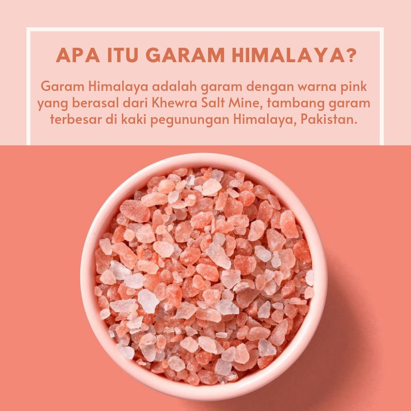 

Himalayan Rock Salt Coarse Garam Himalaya Pink Kristal Kasar 1 kg