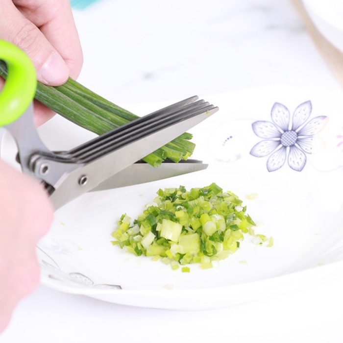 Gunting 5 Layers Potong Sayur & Daun Bawang