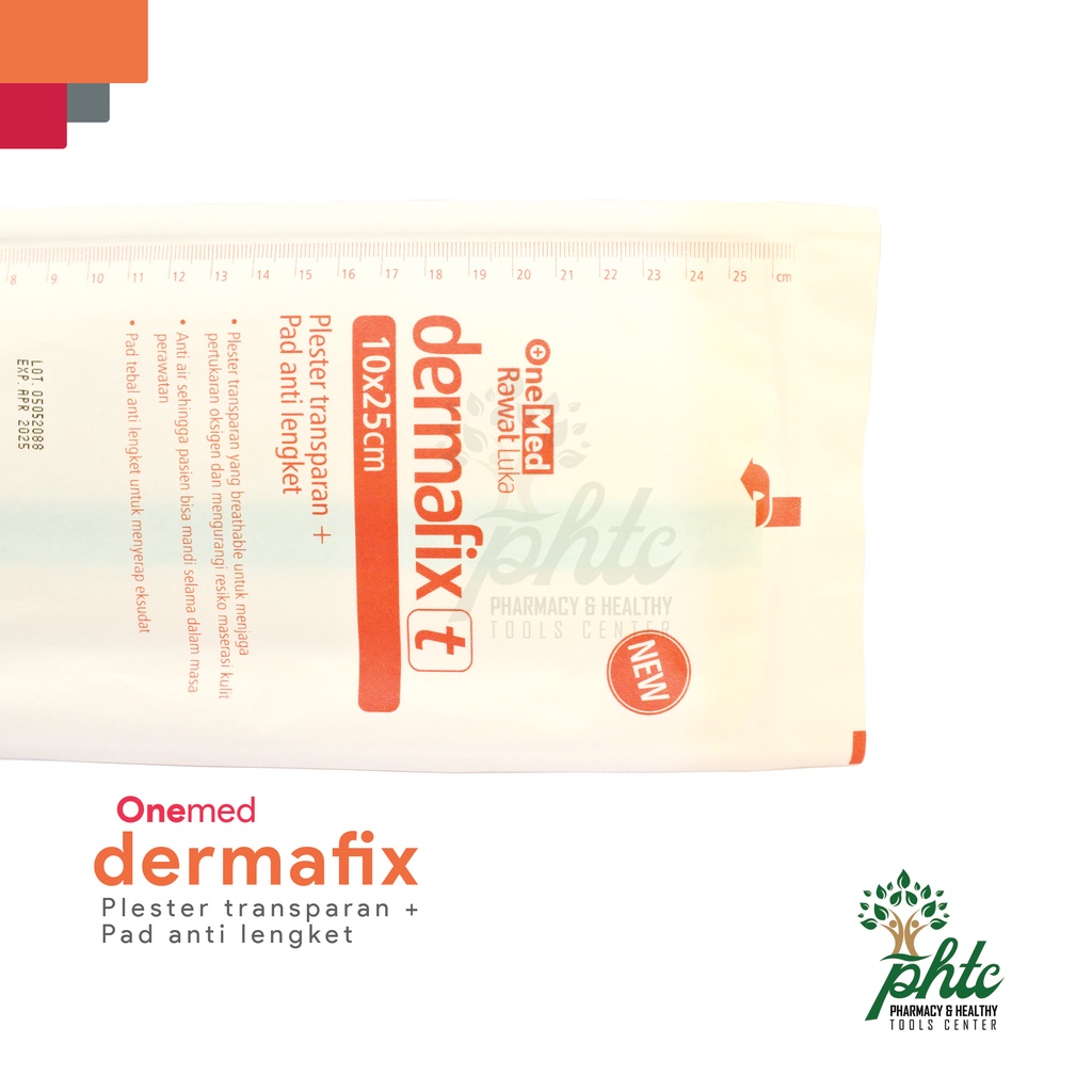 PLESTER DERMAFIX T TRANSARAN 10x25 cm / PLESTER LUKA + PAD - ECER