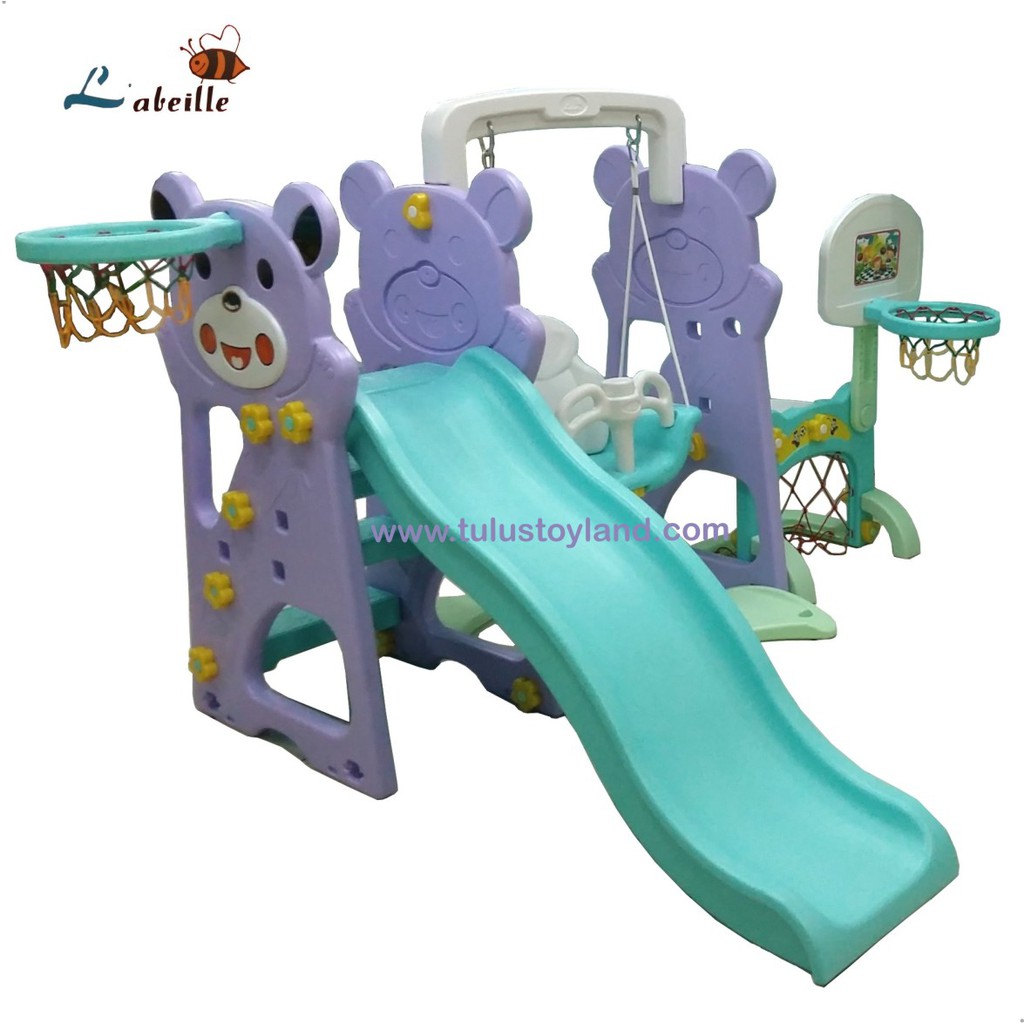 Perosotan Ayunan Labeille Panda 4 in 1 Slide and Swing Sport Komplit 4in1