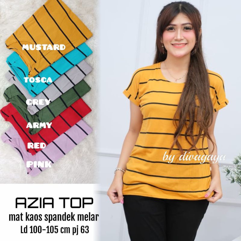 AZIA TOP KAOS SPANDEK TERMURAH