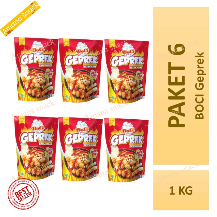 

- BARU BOCI PAKET 1kg-Baso Aci Mantap Jiwa, Geprek, White Curry, Korean Spicy - Geprek