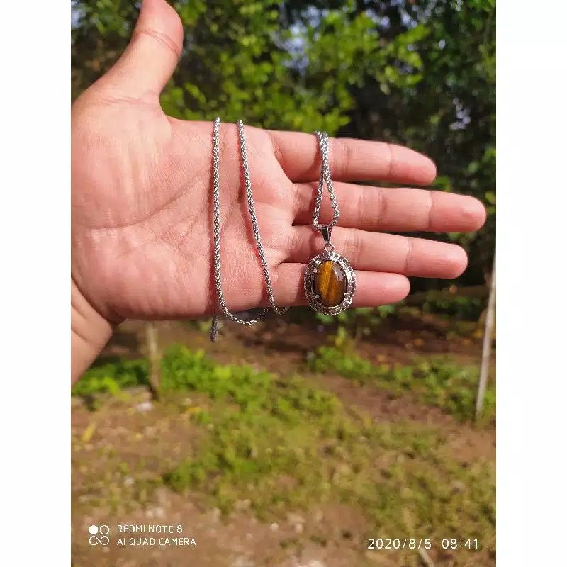 Kalung Liontin Batu Macan Lodaya