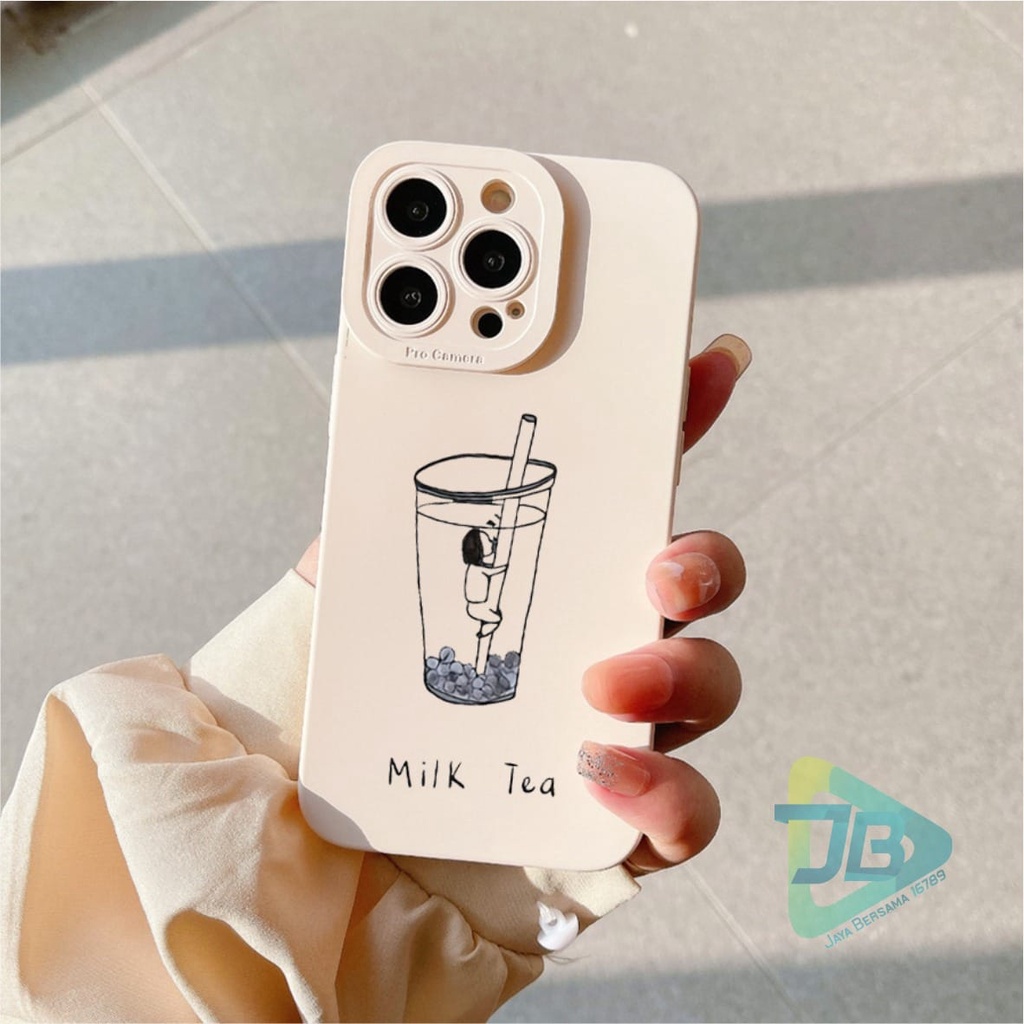 SOFTCASE PROCAMERA CUSTOM MILK TEA OPPO VIVO SAMSUNG REALME XIAOMI IPHONE INFINIX FOR ALL TYPE JB5832