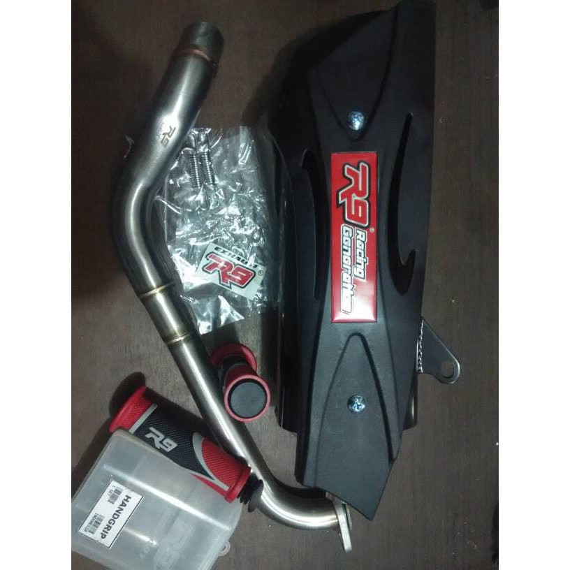 knalpot racing R9 R 9 asli ori aerox 155 yamaha original MISANO