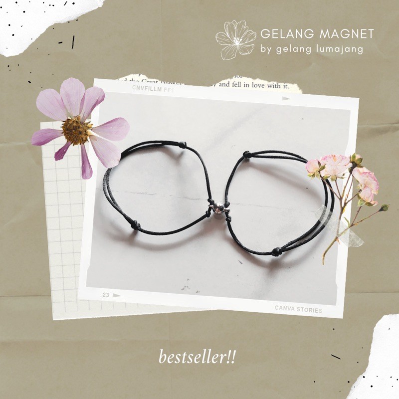 gelang couple magnet (sepasang)