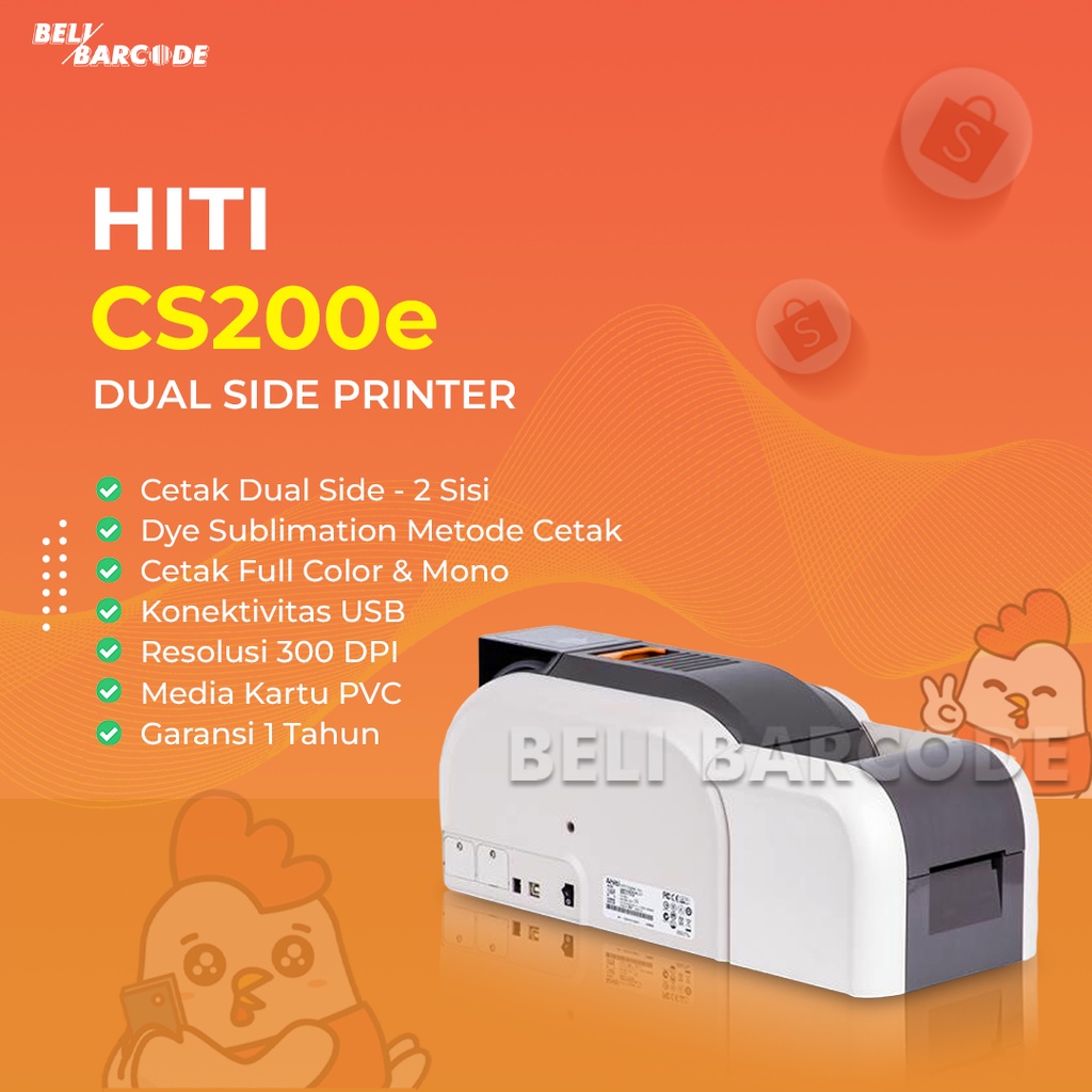 Printer Id Card Hiti CS 200 E Dual Side