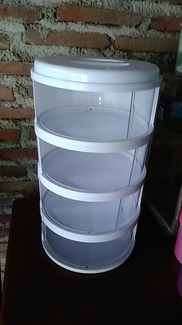 Cod Tudung Saji 4 Susun Masuk 2kg Tempat Penutup Makanan Food Cover Sliding Door