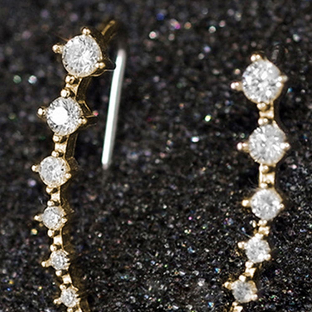 Hu Hu Hu Hu Hu Alat Bantu Pasang Kacamata♡ Anting Tusuk Model 7 Berlian Imitasi Untuk Wanita