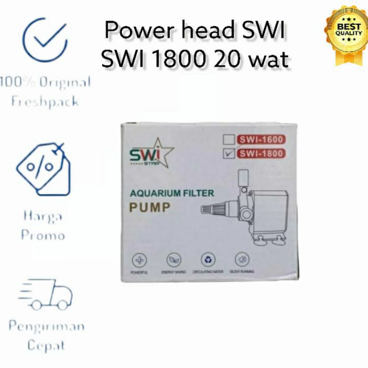 POMPA CELUP AQUARIUM LOW WATT SWI STAR SWI1800 SWI 1800 POWER HEAD AQUARIUM