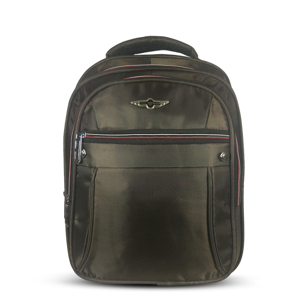 Tas Ransel Polo Wisdom Cowok Cewek Kecil Kerja Kuliah Sekolah Cokelat