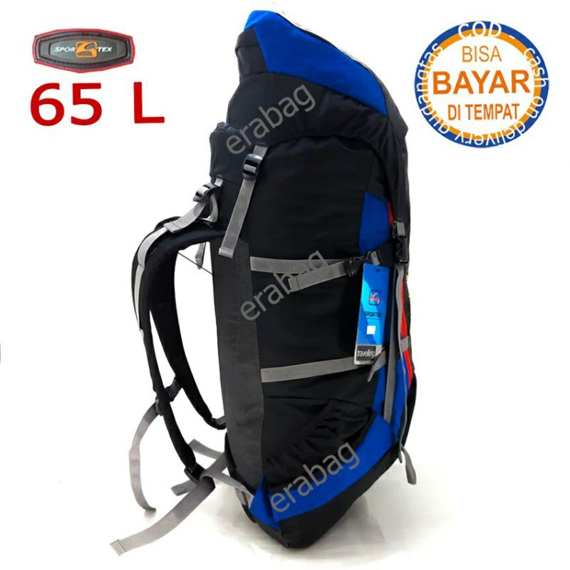 TAS GUNUNG SPORTEX RANSEL BACKPACK CERRIL HIKING 65 L 0207 MULTI