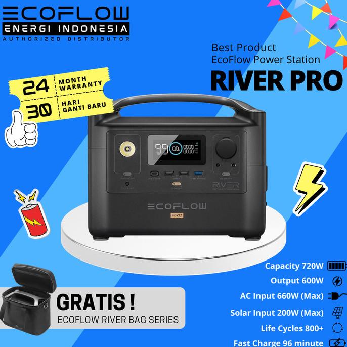 ECOFLOW RIVER PRO Portable Power Station terlaris