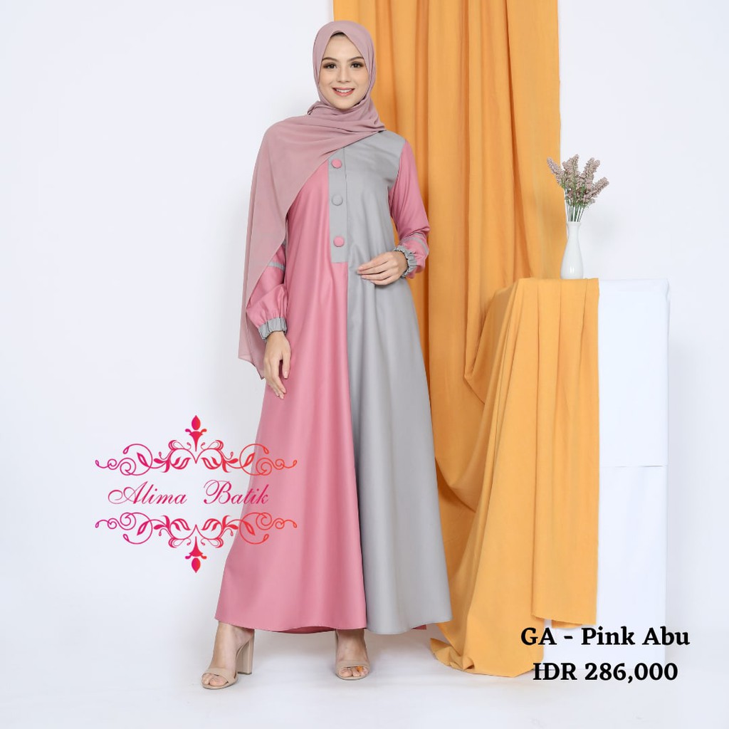 Gamis Afsana - Abu Pink