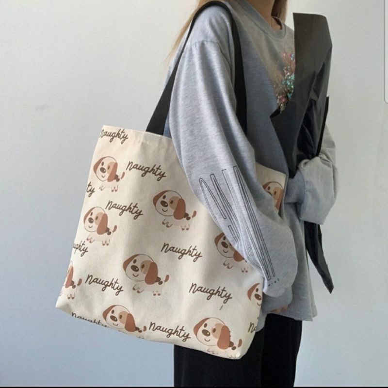 Arifirn Dog Naughty - Tas Tote Bag Wanita Termurah