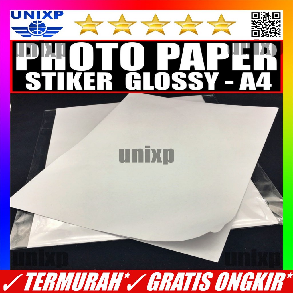 

Kertas Stiker Foto Glossy A4 Premium - Glossy Photo Sticker Paper untuk Cetak Foto Berkualitas Tinggi | Kertas Sticker Cetak Foto Glossy Hasil Tajam & Tahan Lama