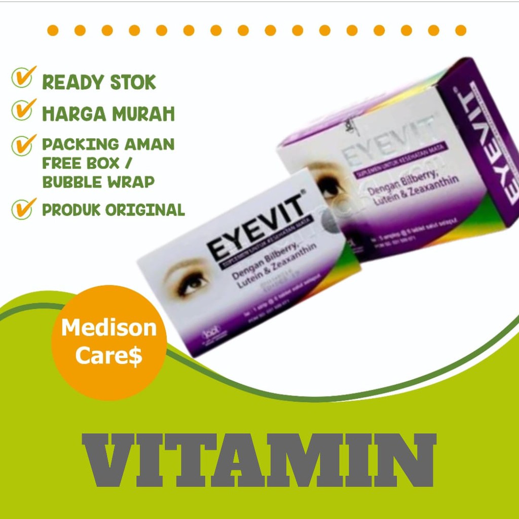 eyevit eyefit suplemen mata | per strip isi 6