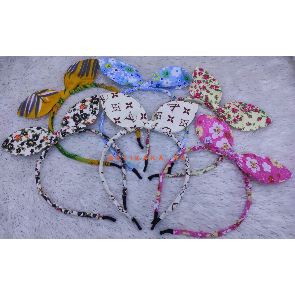 BANDO CHIBI PITA MOTIF WARNA IMPORT / BANDO PITA CHIBI MOTIF / BANDO KELINCI PITA / BANDO CHIBI BUNNY KOREA / BANDO KOREA / BANDO CHIBY / BANDO CIBI