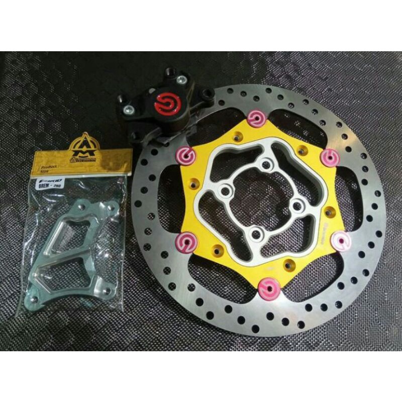 kaliper brembo 2p big logo breket 2p uk260mm beat scoppy vario disk brembo vietnam uk 260mm