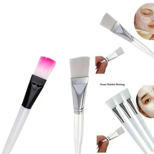 KUAS MASKER / KUAS PLASTIK BENING / PINK