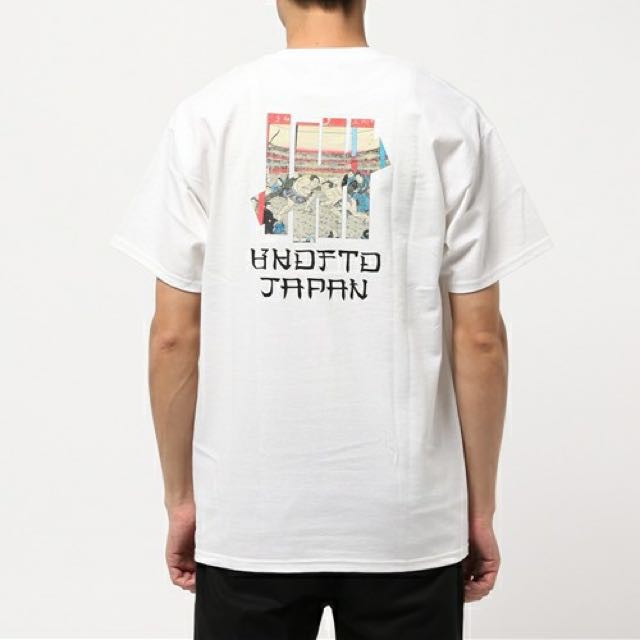 Undefeated T-shirt Japan Limited UKIYOE SUMO Tee Men Women Short Sleeve Letter Print Cotton Shirt