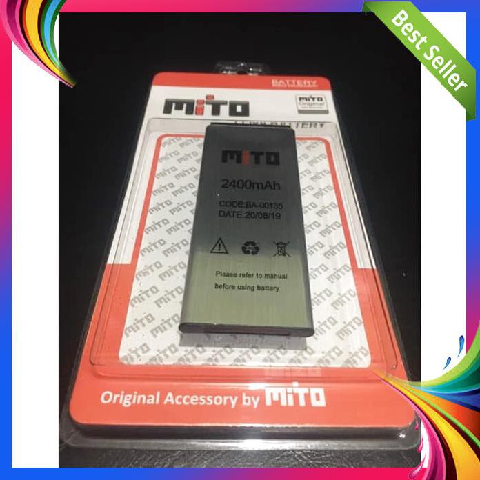 ACC HP BATERAI MITO A17 FANTASY X BA 000135 2400MAH ORIGINAL OEM PACKING MIKA