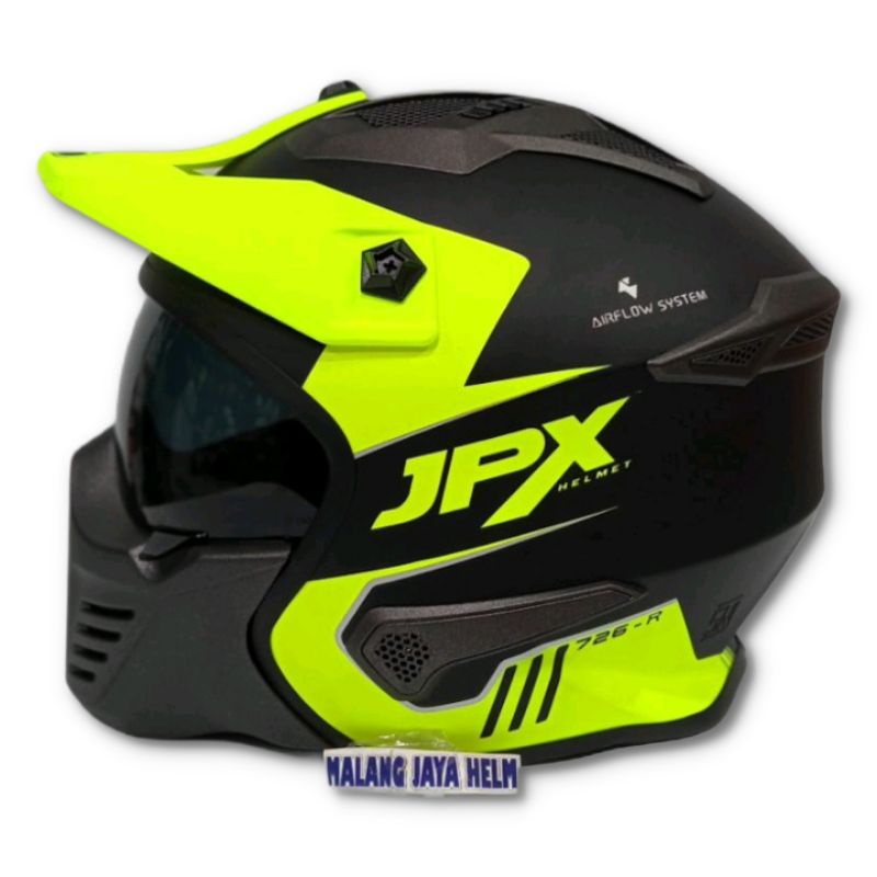 JPX Helm JPX 726R BlackDoff Yellow