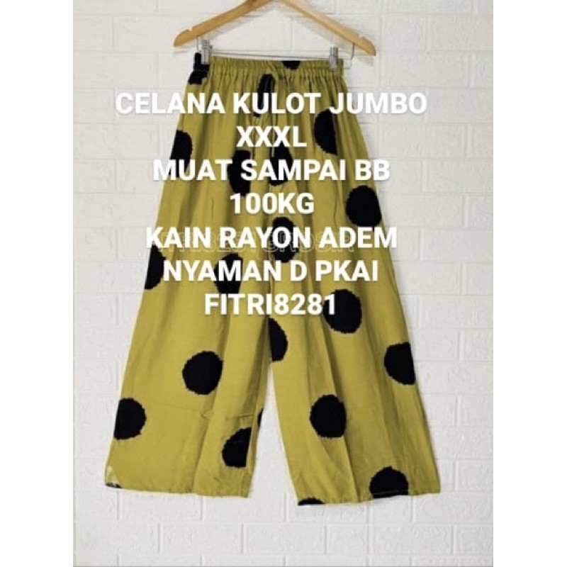 Celana kulot MotiF POLKADOT dan KOPI XXXL