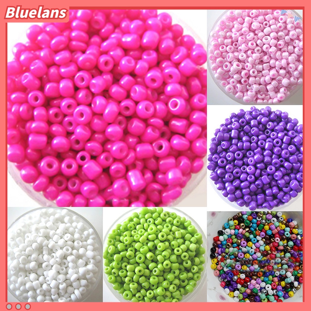 1200pcs Manik-Manik Spacer Longgar Bentuk Bulat Ukuran 2mm Untuk Pesta