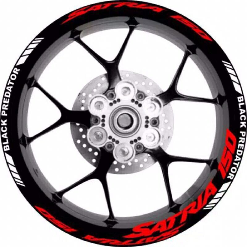 stiker cutting  sticker buat velg motor satria bikin gaul