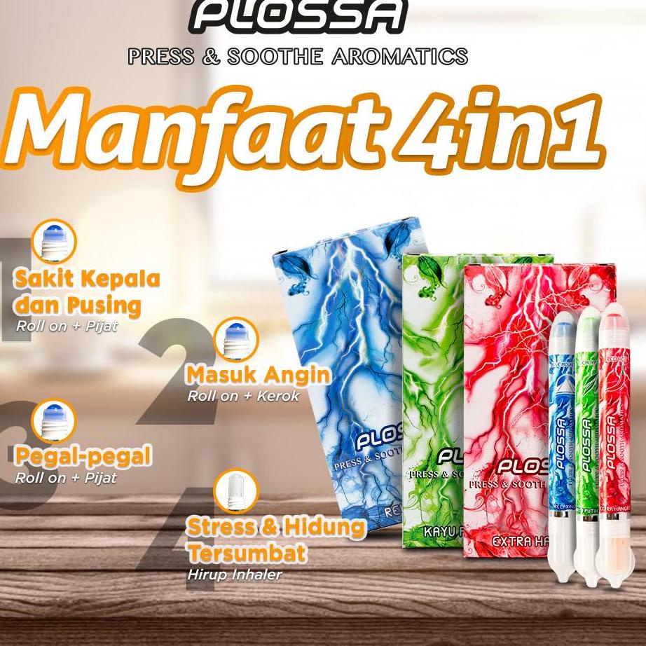 Dijual Murah 6ELDD Plossa Minyak Angin Aromatherapy 4in1 - Eucalyptus (3 pcs) 96 Diskon