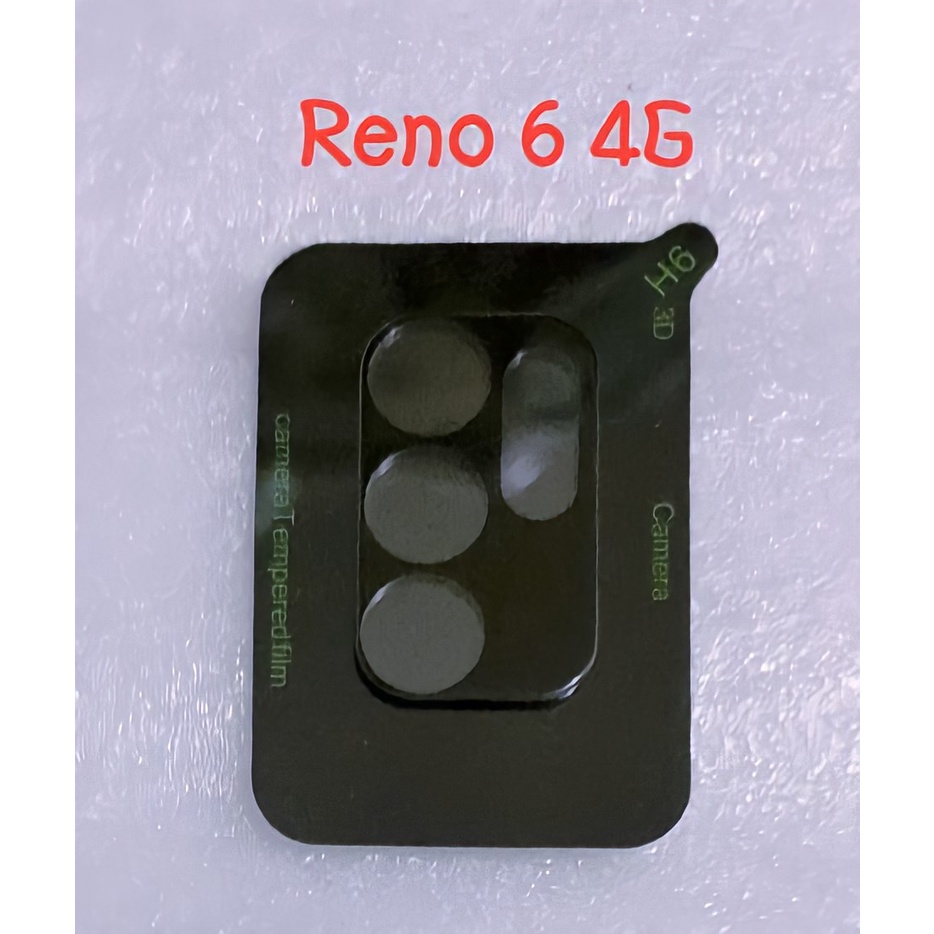 Tempered Glass Camera Oppo Reno 6 4G / Oppo A57 4G 2022 Full Frame Black Pelindung Kamera full