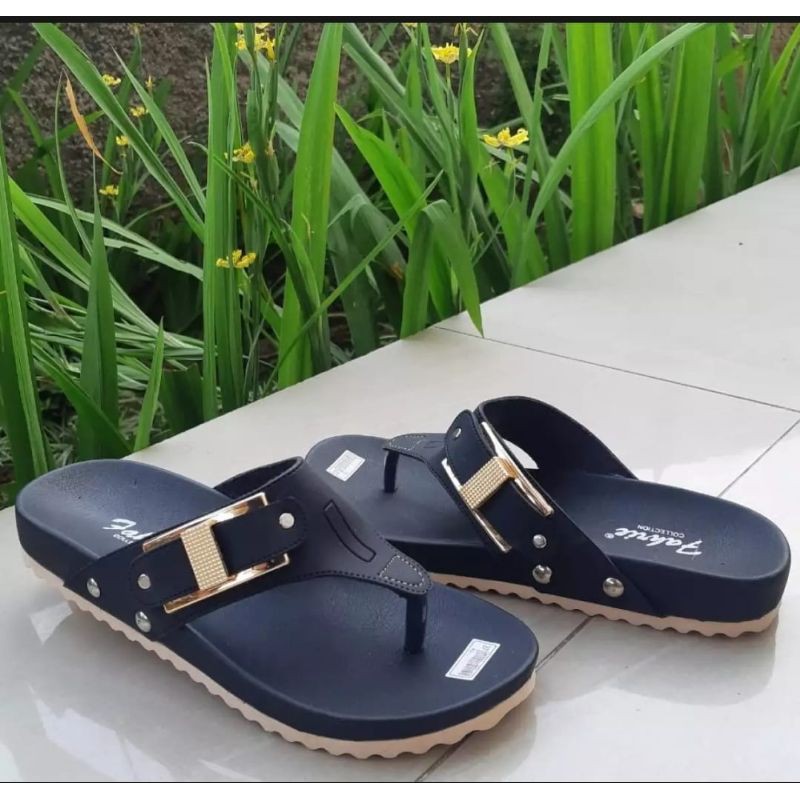 sandal flat wanita jepit terbaru-2