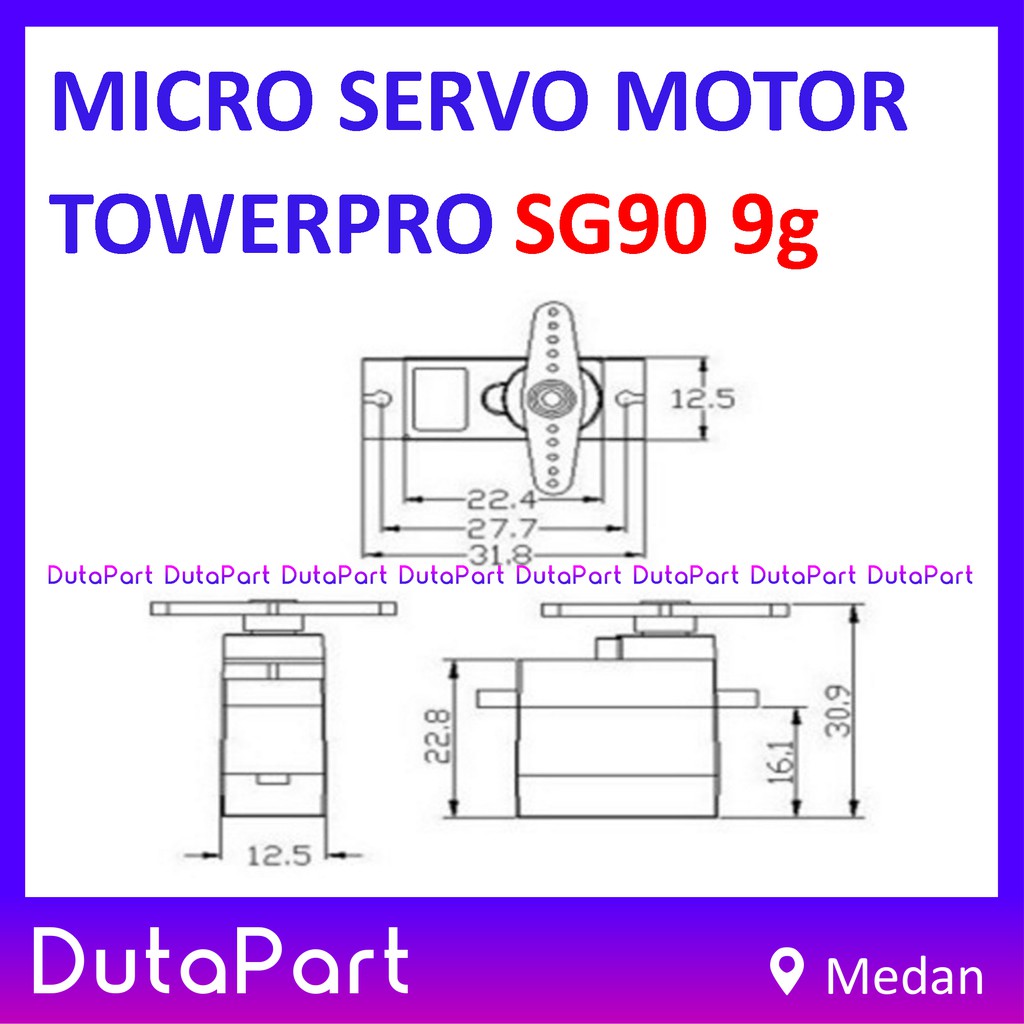 SG90 SG-90 9g Micro Servo Motor Tower Pro TowerPro Solid Gear Arduino