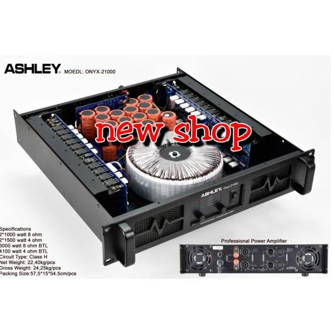 power amplifier Ashley ONYX 21000 CLASS H original Ashley