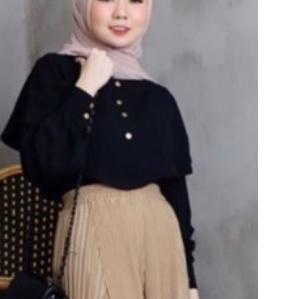 ◄ RISRUS FASHION NIKI BLOUSE WANITA DEWASA BAJU ATASAN CEWE POLOS MUSLIM CEWEK WARNA PUTIH SALEM ✈