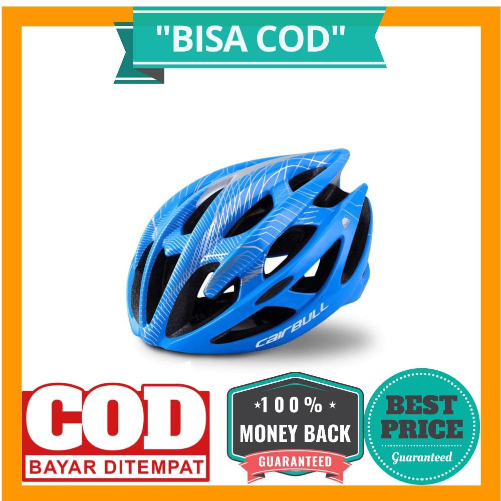 BISA COD CAIRBULL Helm Sepeda Ultralight Air Vents Cycling Bike Cap Size L - CB-01 - Blue