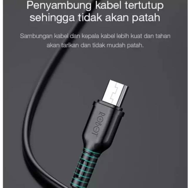 Kabel Data Robot RBM100 Micro USB Fast Charging (PER PCS)