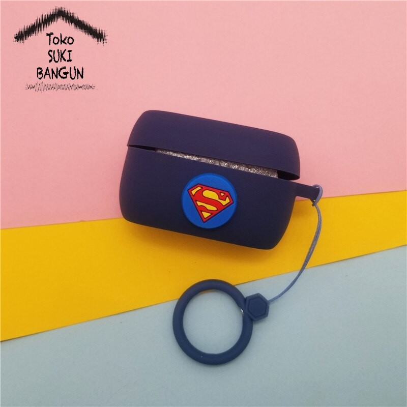 Casing Jabra Elite Active 75t Case Silicone CARTOON HEROES Carabiner