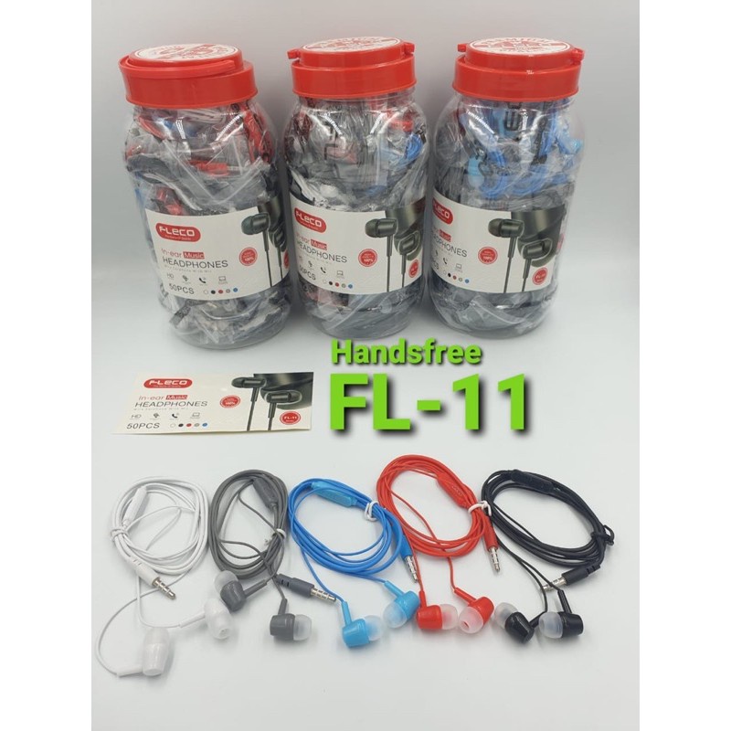 PROMO HANDSFREE FLECO FL11/ HEADSET FL11 PER TOPLES ISI 50PCS FC PROMO