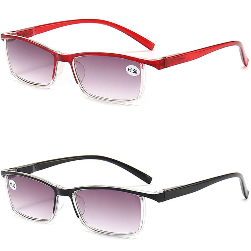 Nanas Bisnis Kacamata Baca Fashion Portabel Gradien Perlindungan Mata Bingkai Sangat Ringan