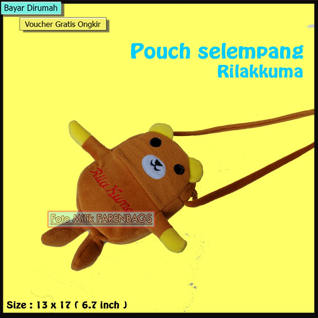 Pouch Selempang Model Boneka Karakter Tas Handpohone Selempang tas Hp