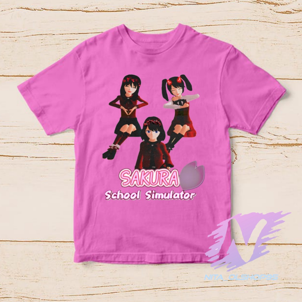 kaos sakura school simulator baju kaos anak sakura sahabat