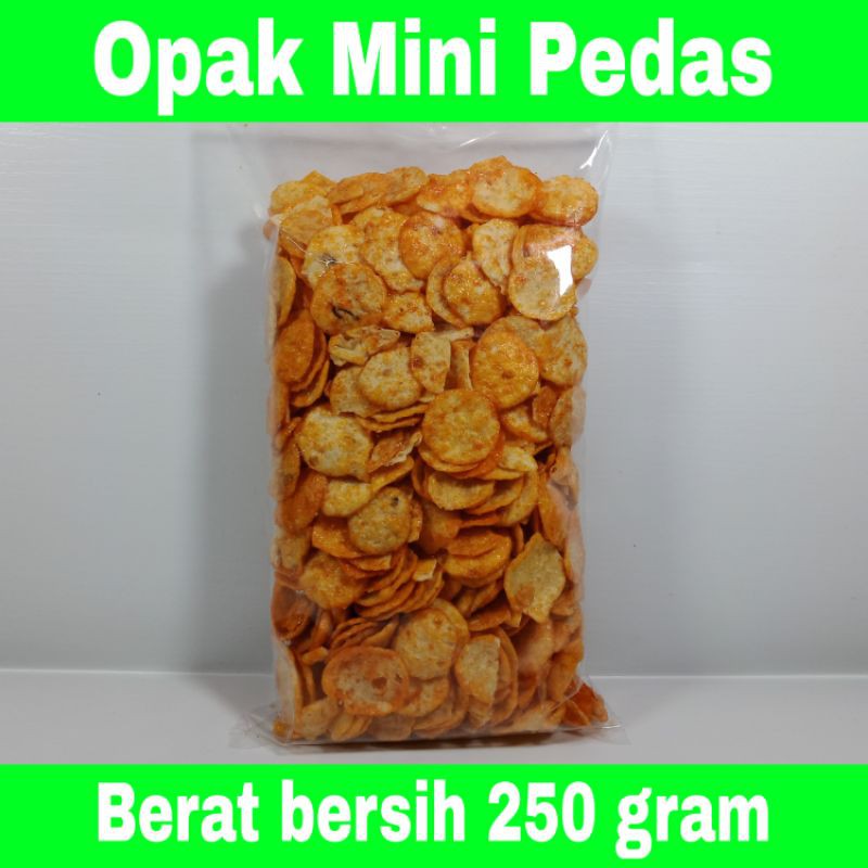 

Keripik Singkong Opak Mini Pedas Manis 250 Gram