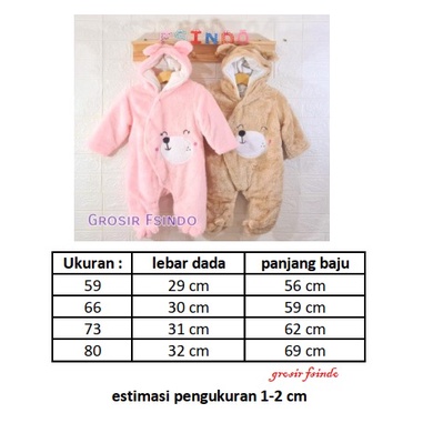 Romper bayi/ Sleepsuit bayi/ Hoodie bayi lembut/ jaket bulu bayi / mantel bayi import